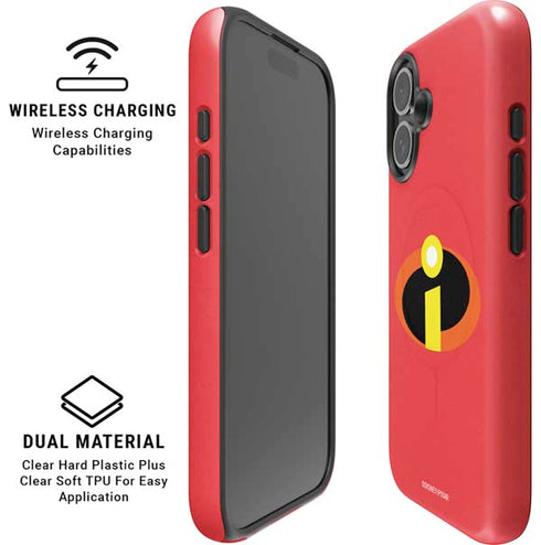 Disney The Incredibles Main Logo iPhone 16 Plus Magsafe Impact Case